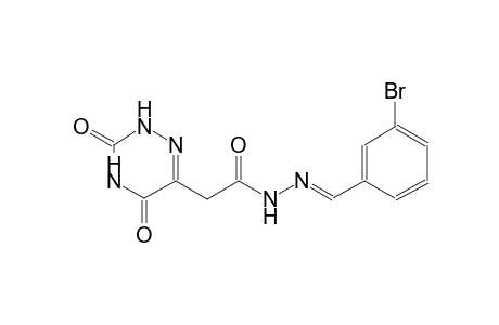 1,2,4-triazine-6-acetic acid, 2,3,4,5-tetrahydro-3,5-dioxo-, 2-[(E)-(3-bromophenyl)methylidene]hydrazide