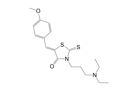 (5Z)-3-[3-(diethylamino)propyl]-5-(4-methoxybenzylidene)-2-thioxo-1,3-thiazolidin-4-one