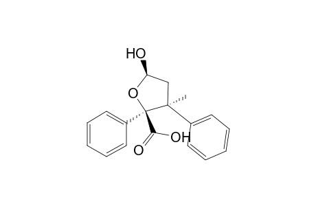 (2S,3S,5R)-5-Hydroxy-3-methyl-2,3-diphenyltetrahydrofuran-2-carboxylic acid