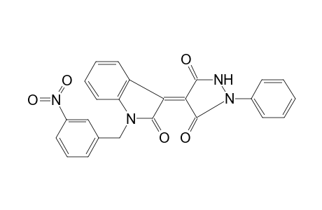 4-[1-(3-nitro-benzyl)-2-oxo-1,2-dihydro-indol-3-ylidene]-1-phenyl-pyrazolidine-3,5-dione