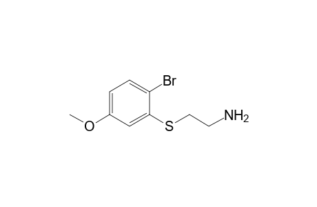 2-(2-Bromo-5-methoxyphenylsulfanyl)ethylamine