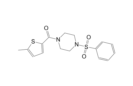 1-[(5-methyl-2-thienyl)carbonyl]-4-(phenylsulfonyl)piperazine