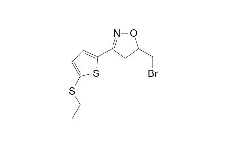 5-(bromomethyl)-3-(5-ethylsulfanylthiophen-2-yl)-4,5-dihydro-1,2-oxazole