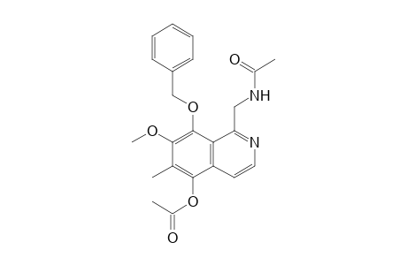1-Acetylaminomethyl-5-acetyloxy-8-benzyloxy-7-methoxy-6-methylisoquinoline