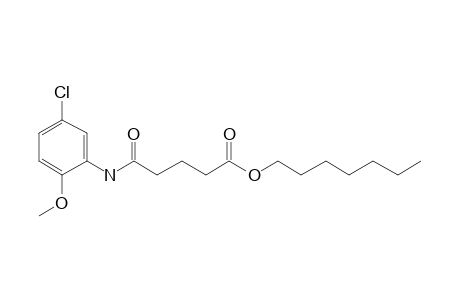 Glutaric acid, monoamide, N-(5-chloro-2-methoxyphenyl)-, heptyl ester