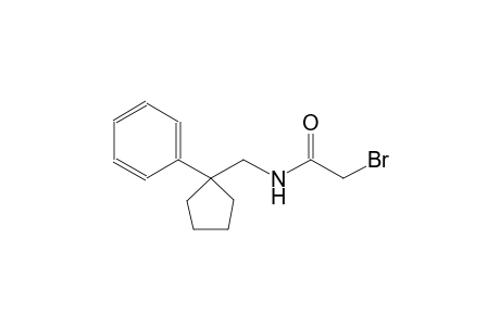 2-bromo-N-[(1-phenylcyclopentyl)methyl]acetamide