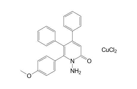 DICHLORO{[1,2-DIHYDRO-4,5-DIPHENYL-6-(p-METHOXYPHENYL)-2-OXO-1-PYRIDYL]AMINO}COPPER