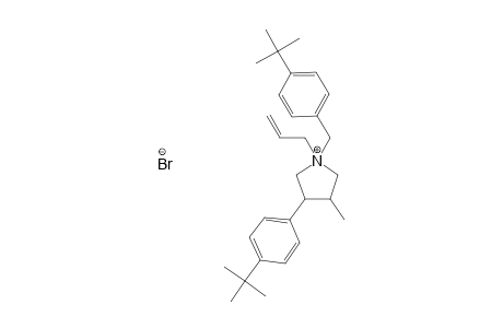Pyrrolidinium, 3-[4-(1,1-dimethylethyl)phenyl]-1-[[4-(1,1-dimethylethyl)phenyl]methyl]-4-methyl-1-(2-propenyl)-, bromide