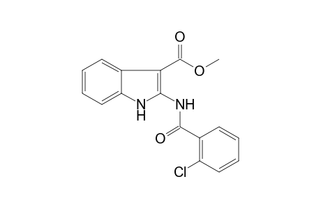Indole-3-carboxylic acid, 2-(2-chlorobenzoylamino)-, methyl ester
