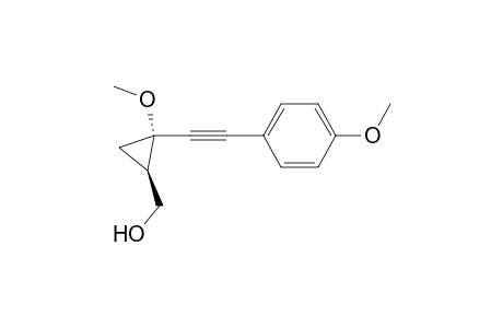 (1R*,2S*)-[2-Methoxy-2-(4-methoxyphenylethynyl)cyclopropyl]methanol