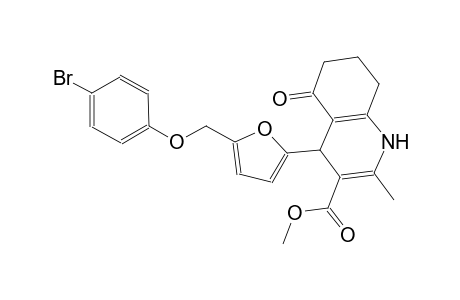 methyl 4-{5-[(4-bromophenoxy)methyl]-2-furyl}-2-methyl-5-oxo-1,4,5,6,7,8-hexahydro-3-quinolinecarboxylate