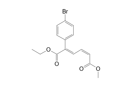 (2E,4Z)-2-(4'-bromophenyl)hexa-2,4-diendioc acid 1-ethyl ester 6-methyl ester