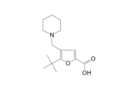 5-tert-Butyl-4-(1-piperidin-1-iumylmethyl)-2-furancarboxylate