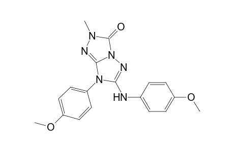 3H-1,2,4-Triazolo[4,3-b][1,2,4]triazol-3-one, 2,7-dihydro-7-(4-methoxyphenyl)-6-[(4-methoxyphenyl)amino]-2-methyl-