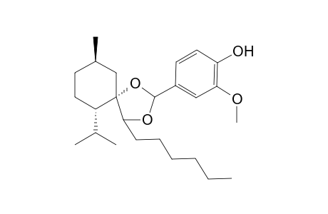 4-((5S,6S,9R)-4-Hexyl-6-isopropyl-9-methyl-1,3-dioxaspiro[4.5]decan-2-yl)-2-methoxyphenol