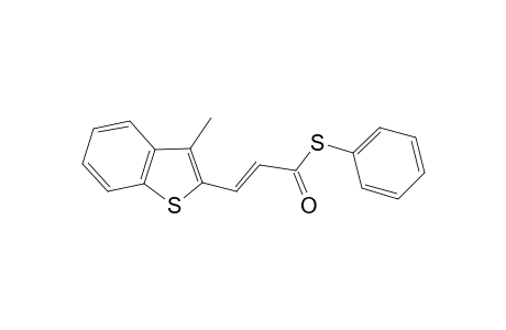 Propenone, 3-(3-methyl-2-benzothienyl)-1-phenylthio-