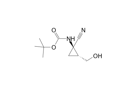 N-[(1R,2R)-1-cyano-2-(hydroxymethyl)cyclopropyl]carbamic acid tert-butyl ester