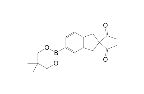 5,5-Dimethyl-2-[2',2'-diacetyl-2',3'-dihydro-1'H-inden-5'-yl]-1,3,2-dioxaborinane