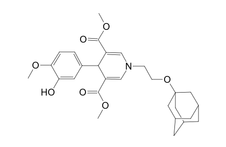 1-[2-(1-adamantyloxy)ethyl]-4-(3-hydroxy-4-methoxy-phenyl)-4H-pyridine-3,5-dicarboxylic acid dimethyl ester