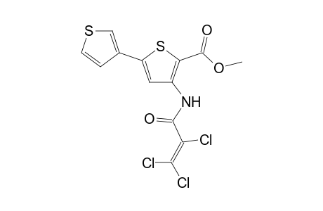 Thiophene-2-carboxylic acid, 3-(2,3,3-trichloro-1-oxo-2-propenylamino)-5-(3-thienyl)-, methyl ester