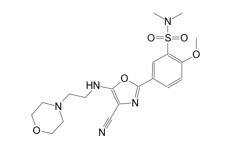 benzenesulfonamide, 5-[4-cyano-5-[[2-(4-morpholinyl)ethyl]amino]-2-oxazolyl]-2-methoxy-N,N-dimethyl-