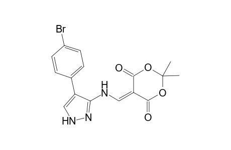 5-{3'-[(4"-Bromophenyl)pyrazolyl]amino}methylene-2,2-dimethyl-1,3-dioxane-4,6-dione