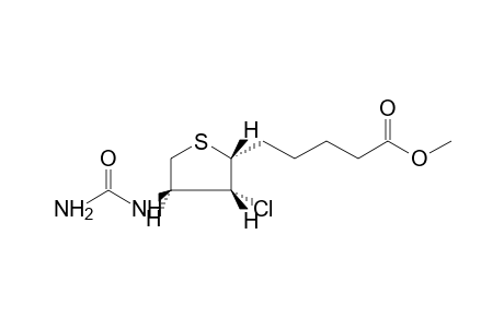 4R-UREIDO-3T-CHLORO-2T-(4-METHOXYCARBONYLBUTYL)TETRAHYDROTHIOPHENE