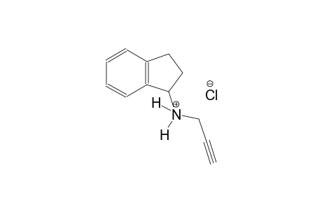 1H-inden-1-aminium, 2,3-dihydro-N-(2-propynyl)-, chloride, (1R)-