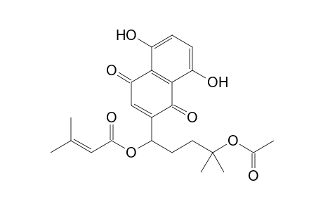 5,8-Dihydroxy-2-[1'-(.beta.,.beta.-dimethylacryloyloxy)-4'-acetoxy-4'-methylpentyl]-1,4-naphthalenedione