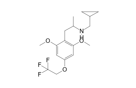 N-Cyclopropylmethyl-2,6-dimethoxy-4-(2,2,2-trifluoroethoxy)amphetamine