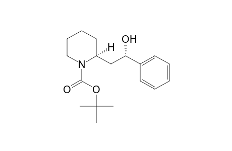 (1SR, 2SR)-N-(t-Butoxycarbonyl)-2-(.beta.-hydroxy-.beta.-phenylethyl)piperidine
