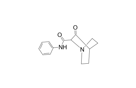 2-Quinuclidinecarboxanilide, 3-oxo-