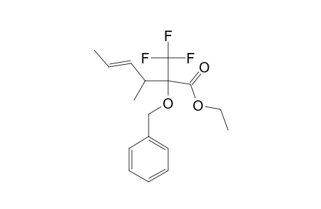 ETHYL-2-BENZYLOXY-3-METHYL-2-TRIFLUOROMETHYL-4-HEXENOATE;MAJOR-ISOMER