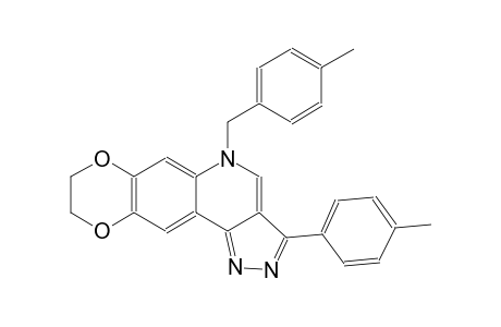 5H-[1,4]dioxino[2,3-g]pyrazolo[4,3-c]quinoline, 8,9-dihydro-3-(4-methylphenyl)-5-[(4-methylphenyl)methyl]-