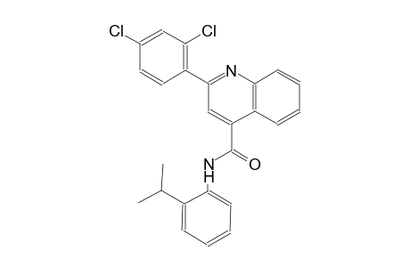 2-(2,4-dichlorophenyl)-N-(2-isopropylphenyl)-4-quinolinecarboxamide