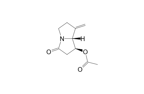 3H-Pyrrolizin-3-one, 1-(acetyloxy)hexahydro-7-methylene-, (1S-cis)-