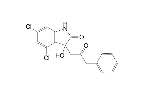 4,6-dichloro-3-hydroxy-3-(2-oxo-3-phenylpropyl)-1,3-dihydro-2H-indol-2-one