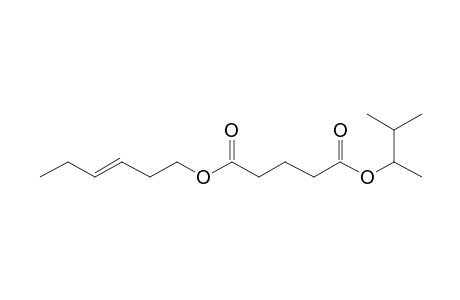 Glutaric acid, 3-methylbut-2-yl trans-hex-3-enyl ester