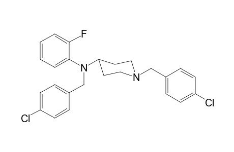 N,1-Bis(4-chlorobenzyl)-N-(2-fluorophenyl)piperidin-4-amine