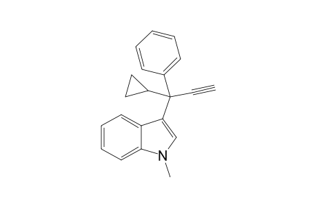 3-(1-Cyclopropyl-1-phenylprop-2-ynyl)-1-methyl-1H-indole