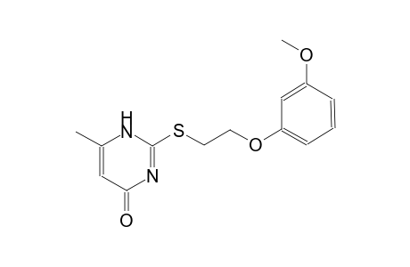 2-([2-(3-Methoxyphenoxy)ethyl]sulfanyl)-6-methyl-4(1H)-pyrimidinone