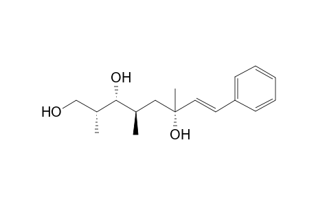 (2R*,3R*,4R*,6S*,7E)-2,4,6-Trimethyl-8-phenyloct-7-ene-1,3,6-triol