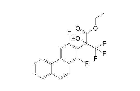 2-(1,3-difluoro-2-phenanthrenyl)-3,3,3-trifluoro-2-hydroxypropanoic acid ethyl ester