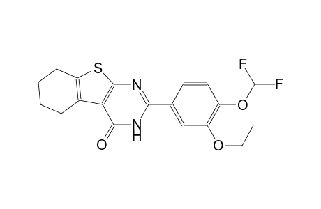 2-[4-(difluoromethoxy)-3-ethoxyphenyl]-5,6,7,8-tetrahydro[1]benzothieno[2,3-d]pyrimidin-4(3H)-one
