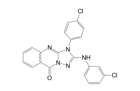 2-(3-Chloroanilino)-3-(4-chlorophenyl)-[1,2,4]triazolo[5,1-b]quinazolin-9-one