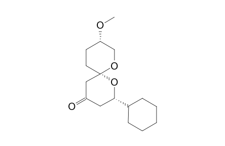 (2S,6S,9S)-2-Cyclohexyl-9-methoxy-1,7-dioxaspiro[5.5]undecan-4-one