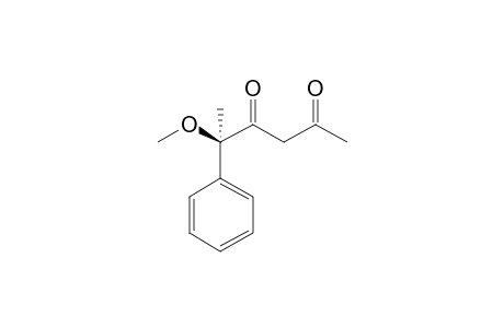 (R)-5-Methoxy-5-phenylhexane-2,4-dione