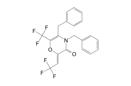 4,5-DIBENZYL-2-(2,2,2-TRIFLUOROETHYLIDENE)-6-TRIFLUOROMETHYL-2,3-DIHYDRO-4H-1,4-OXAZIN-3-ONE
