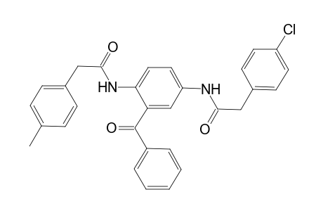 N-[2-Benzoyl-4-(4-chlorophenylacetylamino)phenyl]-4-tolylacetamide