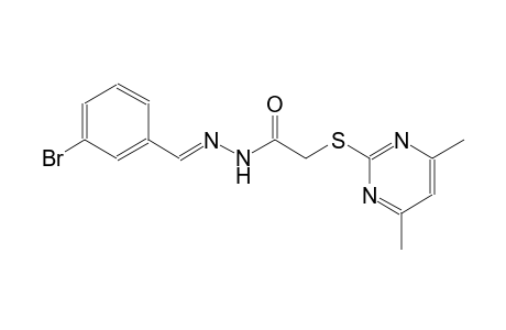 acetic acid, [(4,6-dimethyl-2-pyrimidinyl)thio]-, 2-[(E)-(3-bromophenyl)methylidene]hydrazide